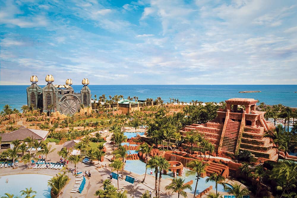 Aerial AQUAVENTUREMayan Temple